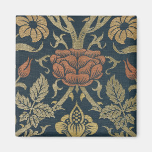 Aimant Vintage William Morris Rose et Lily