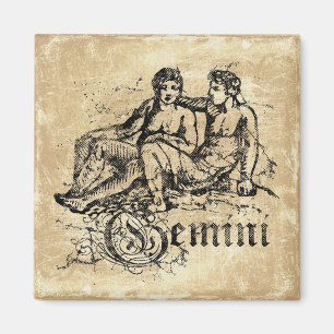 Aimant Vintage Zodiac Gemini