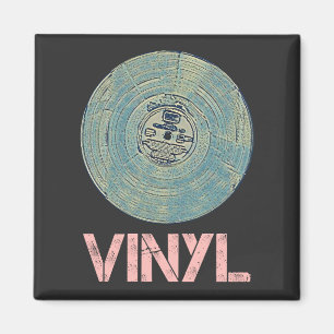 Aimant Vinyl Record Retro Disco Conception de musique Vin