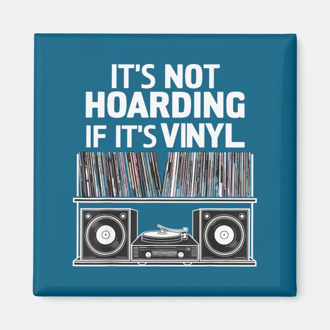 Aimant Vinyle Drôle Ce N'est Pas Thésauriser Si C'est Du  (Devant)