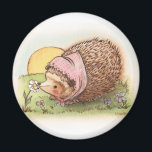 Aimant Violer le hérisson<br><div class="desc">Copyright Christina Siravo Illustration 2010 visitez ma boutique tsy : bluebirdiesinger.etsy.com</div>