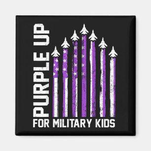 Aimant Violet pour les enfants de militaires tout-petit f