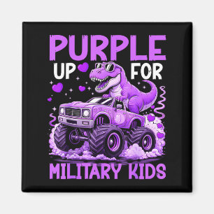 Aimant Violet pour les enfants militaires Mois de l'enfan