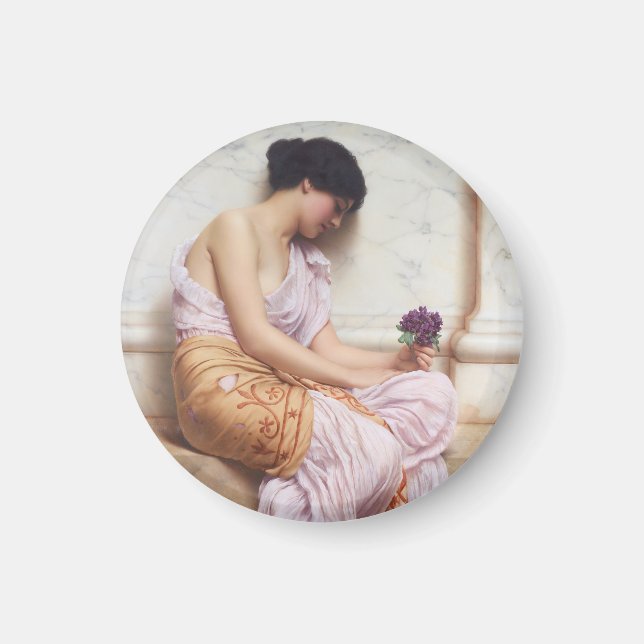 Aimant Violets doux violets John William Godward Art (Devant)
