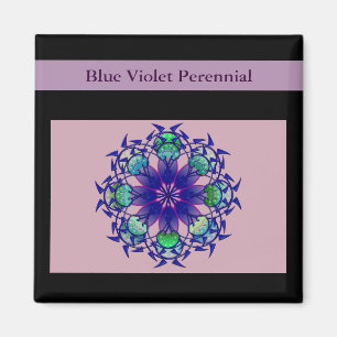Aimant Violette bleue vivace