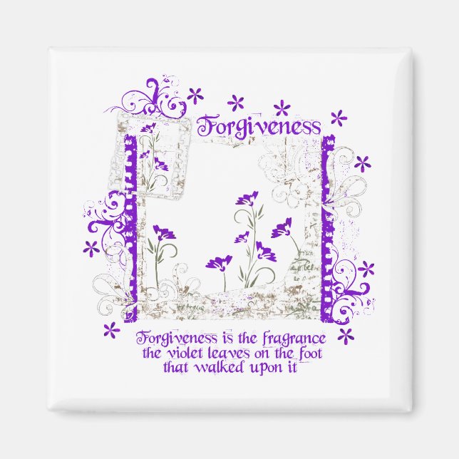 Aimant Violette de pardon (Devant)