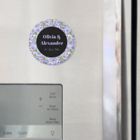Violettes violettes aquarelle & motif floral