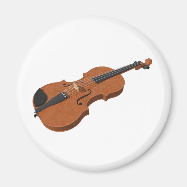 Aimant Violon : Modèle 3D : (Devant)