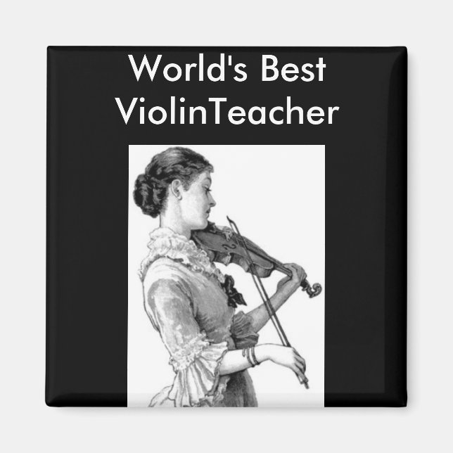 Aimant Violoniste vintage (Devant)
