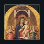 AIMANT VIRGIN WITH CHILD AND ANGELS<br><div class="desc">Italian late medieval masterpiece from Beato Angelico ,  Perugia Altarpiece - Italy .</div>