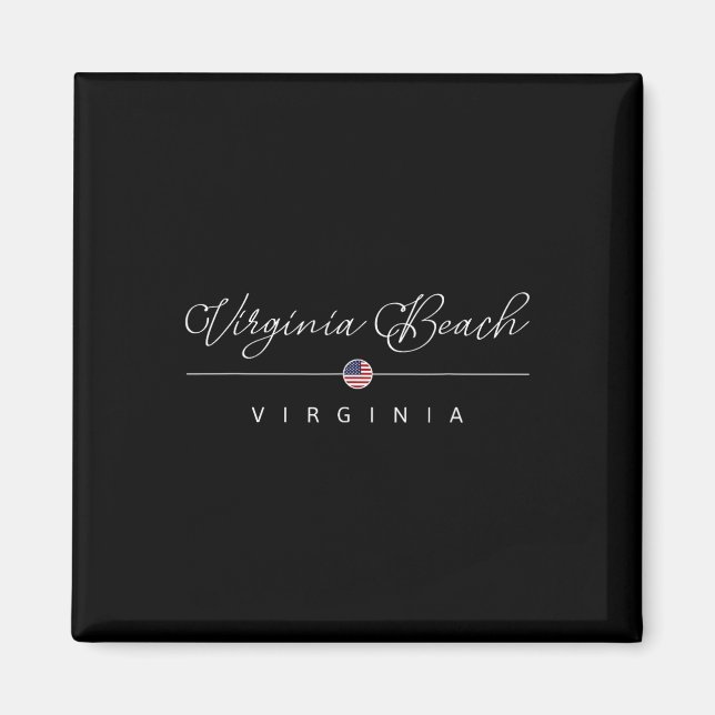 Aimant Virginia Beach Virginia Va Sur Virginia Beach (Devant)