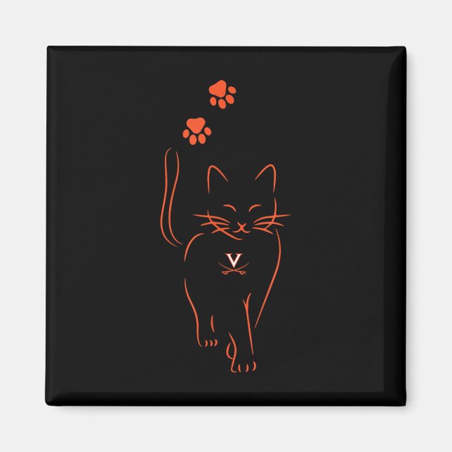 Aimant Virginia Cavaliers Licence d'impression Uni-adulte (Devant)