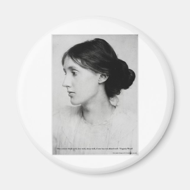 Aimant Virginia Woolf "Love Well" Citation d'amour Mugs & (Devant)