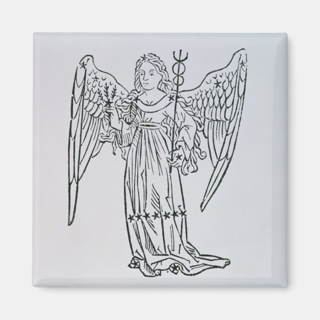 Aimant Virgo (la Vierge) une illustration du 'Poeti' (Devant)