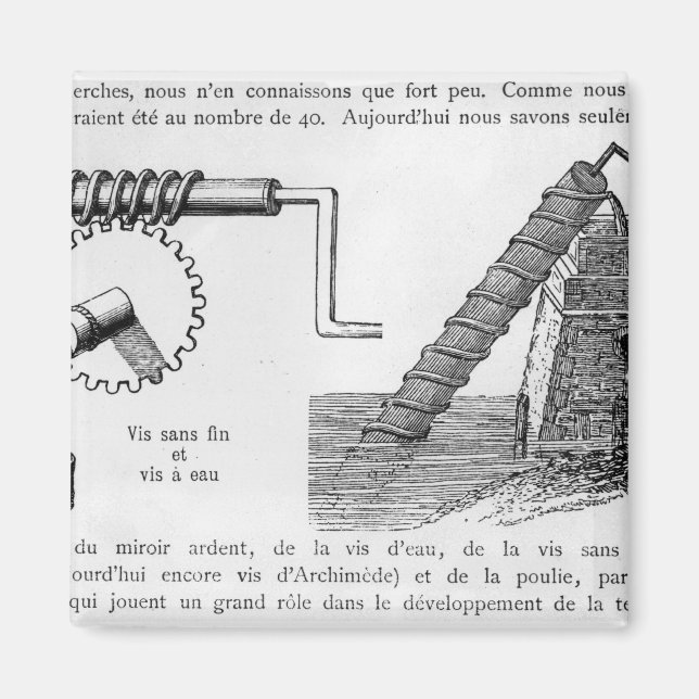 Aimant Vis Archimedes (Devant)