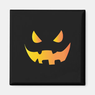 Aimant Visage Citrouille effrayant pour Halloween