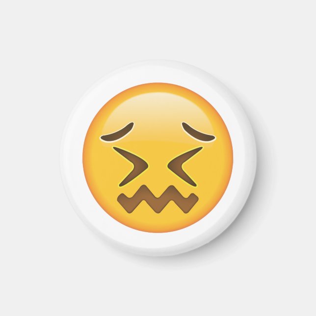 Aimant Visage confus - Emoji (Devant)