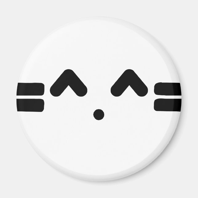 Aimant visage de chat, ouf, chaton ! ! (Devant)