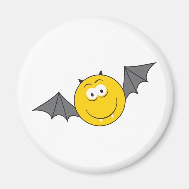 Aimant Visage de Chauve-souris Vampire (Devant)