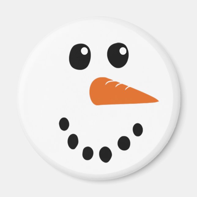 Aimant Visage de neige (Devant)