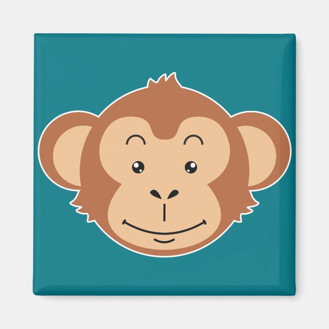 Aimant Visage de singe (Devant)