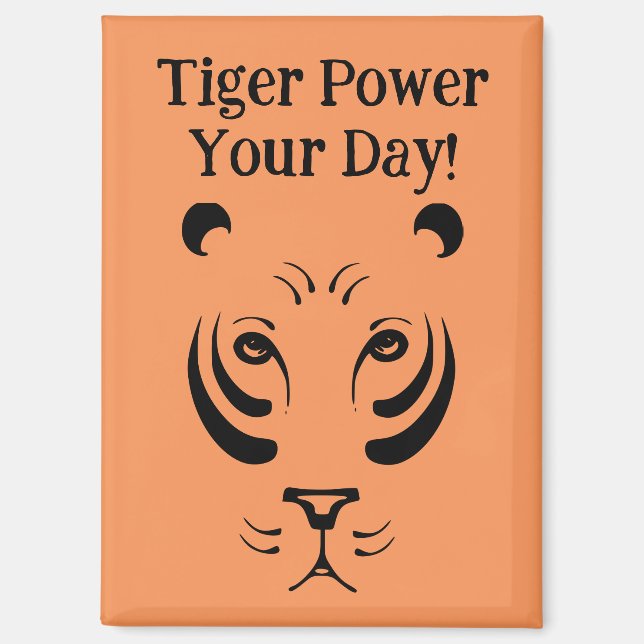 Aimant visage de tigre (Recto)