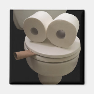 Aimant Visage des toilettes souriantes