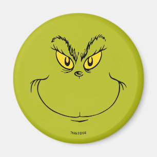 Aimant Visage du Dr. Grinch qui vole Noël