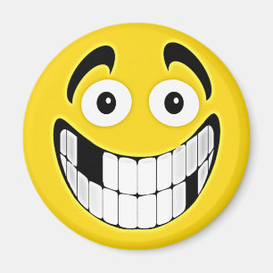 Aimant Visage jaune sans dents