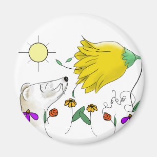 Aimant Visage mignon de furet