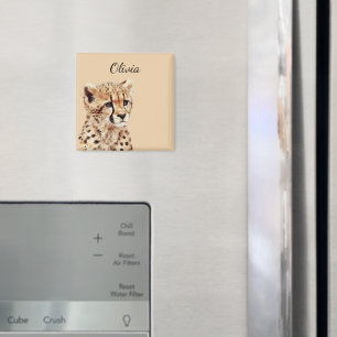 Aimant Visage personnalisé Cheetah