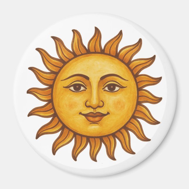 Aimant Visage solaire (Devant)