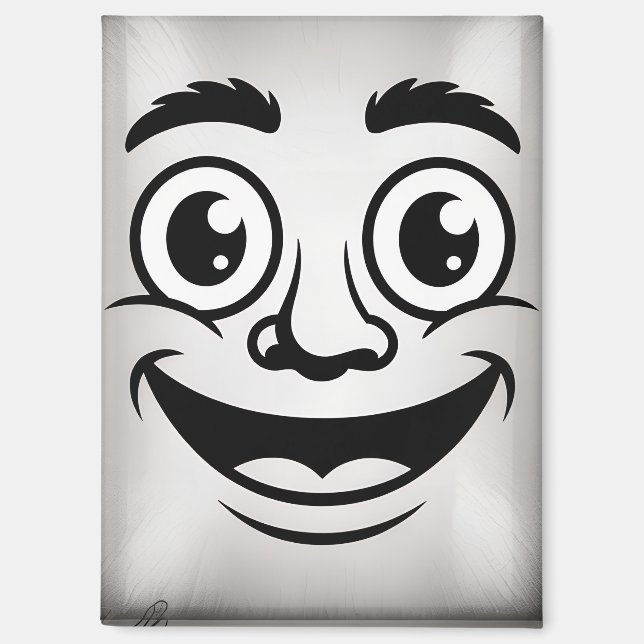Aimant visage souriant (Recto)