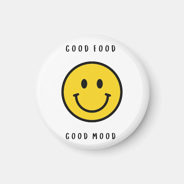 Aimant visage souriant, aimant visage emoji (Devant)