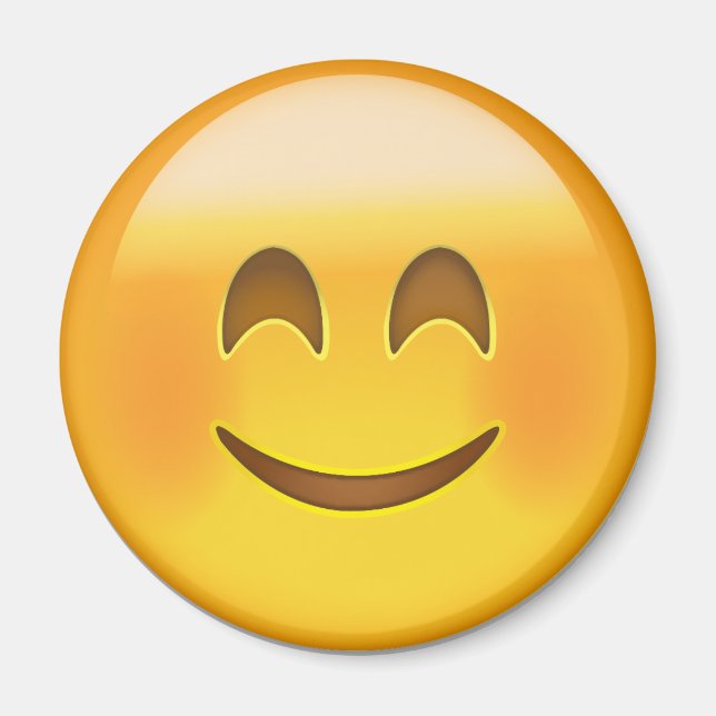 Aimant Visage souriant avec yeux souriants Emoji (Devant)