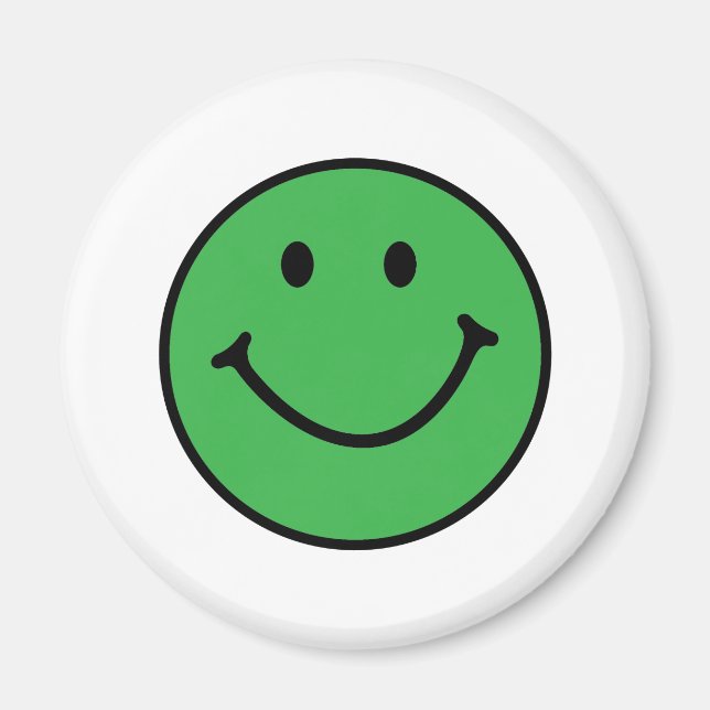 Aimant visage vert classique (Devant)