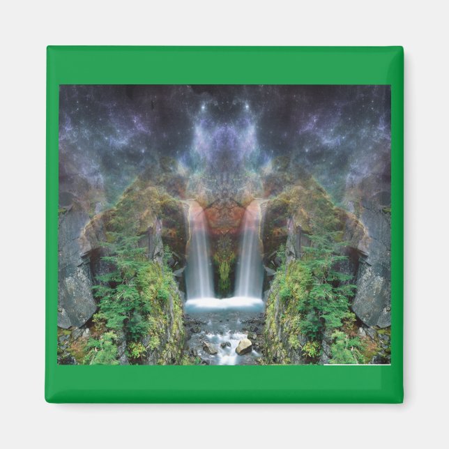 Aimant Visages cachés dans les cascades d'Imaginaire (Devant)