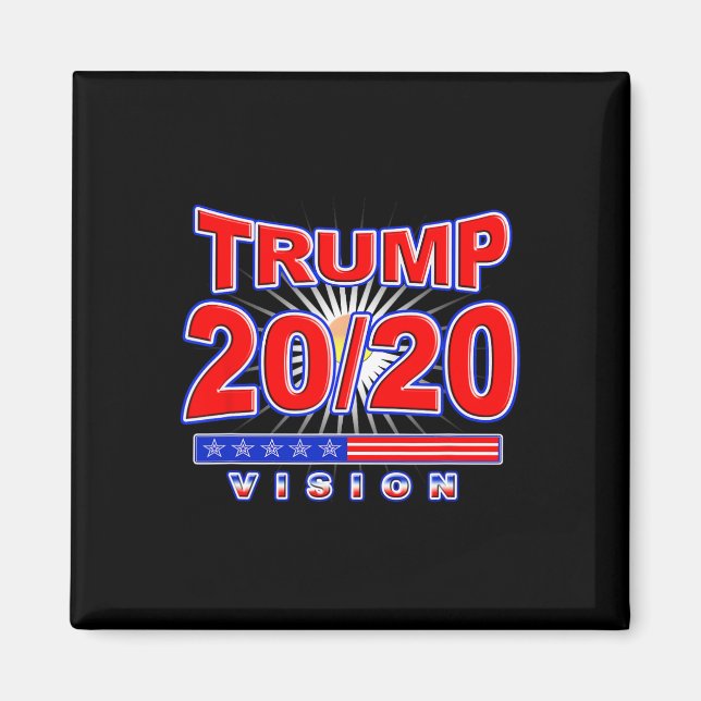 Aimant Vision réélire Trump pour l'élection présidentiell (Devant)