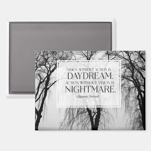 Aimant Vision sans action (Recto/Verso)