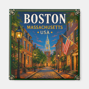 Aimant 🍁 Visite historique de Boston Massachusetts 🍁