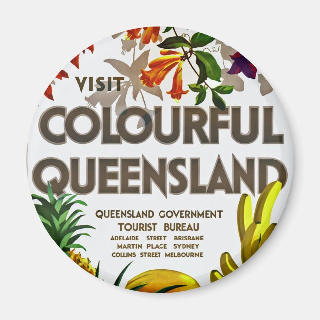 Aimant Visiter Colorful Queensland (Devant)