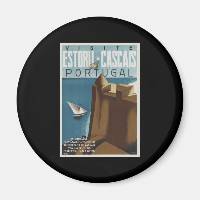 Aimant Visitez Estoril-Cascais Portugal (Devant)