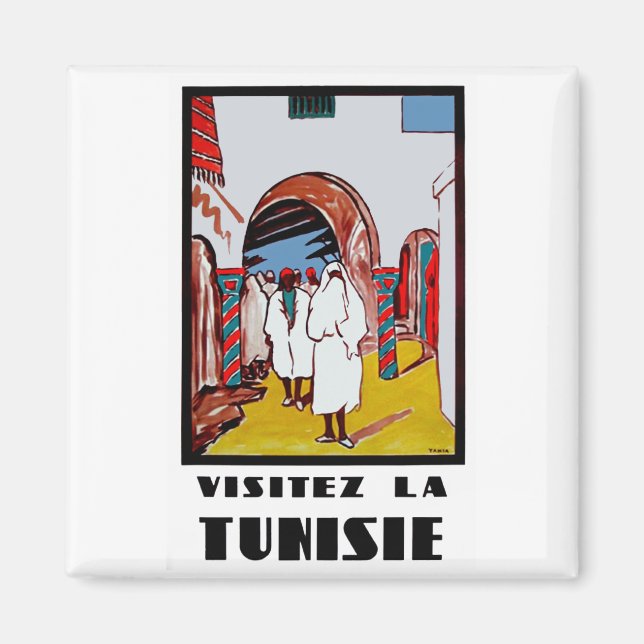 Aimant Visitez La Tunisie (Devant)