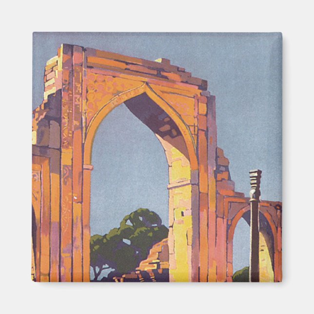 Aimant Visitez l'Inde ~ Delhi (Devant)