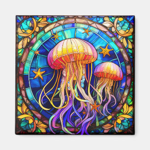 Aimant Vitrail tropical