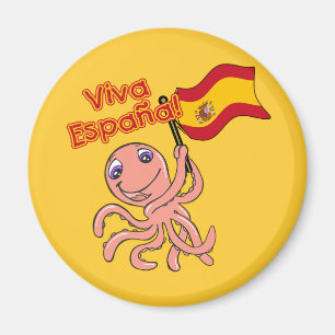 Aimant Viva Espana avec maillot de football octopus