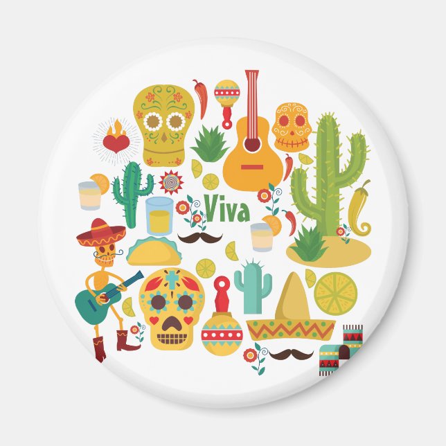 Aimant viva mexique (Devant)