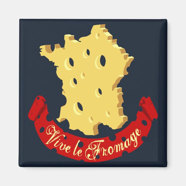 Aimant Vive le Fromage (Devant)