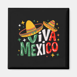 Aimant Vive le Mexique fillettes garçons drapeau mexicain