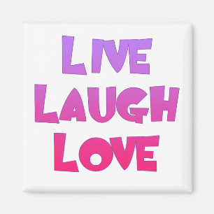 Aimant VIVENT les T-shirts d'AMOUR de RIRE, cadeaux